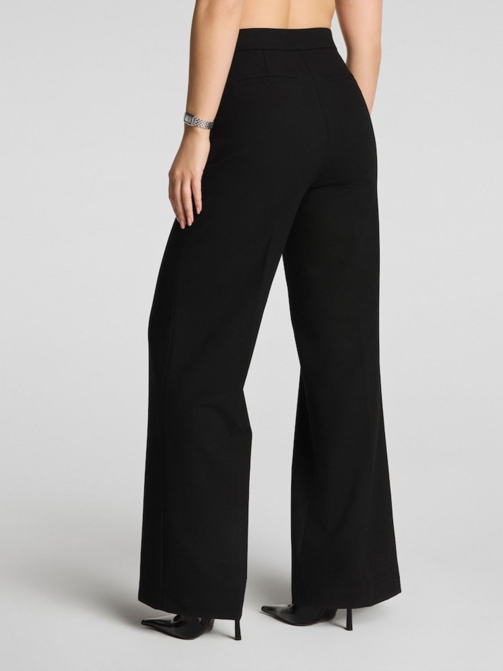 SPANX Black Wide-Leg Pant XL